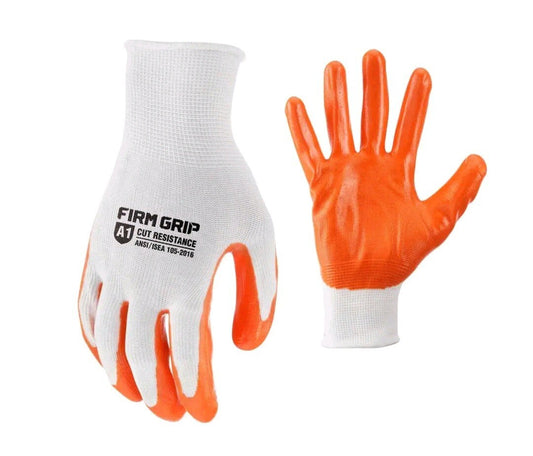Firm Grip – Nitrile Work Gloves (5-Pack, Large)